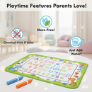 Reusable Mess-Free Aqua Doodle Mat (25 x 15 inch) with 2 Water Pens